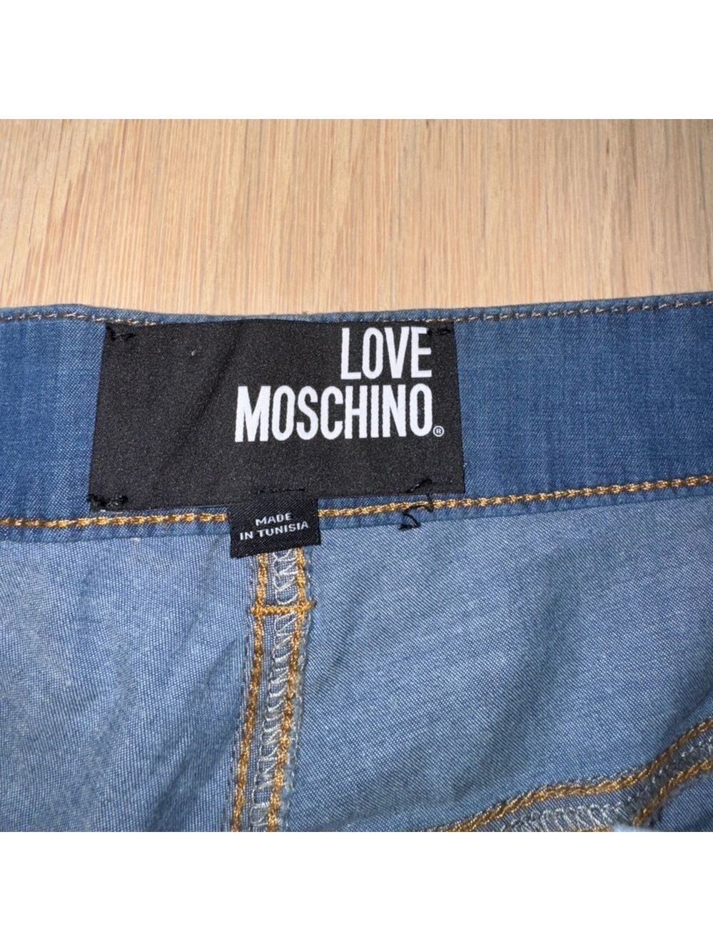Love Moschino Denim Jean Jogger Pants Size 28 - Picture 3 of 6